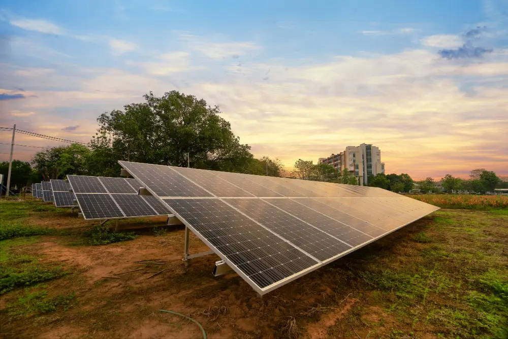 Rooftop array generator installation field lines layout